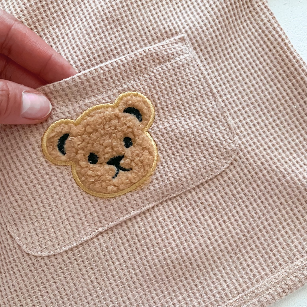 Bộ Đồ Ngắn Tay Màu Trơn Thời Trang Mùa Hè Dành Cho Bé 0-2 Tuổi