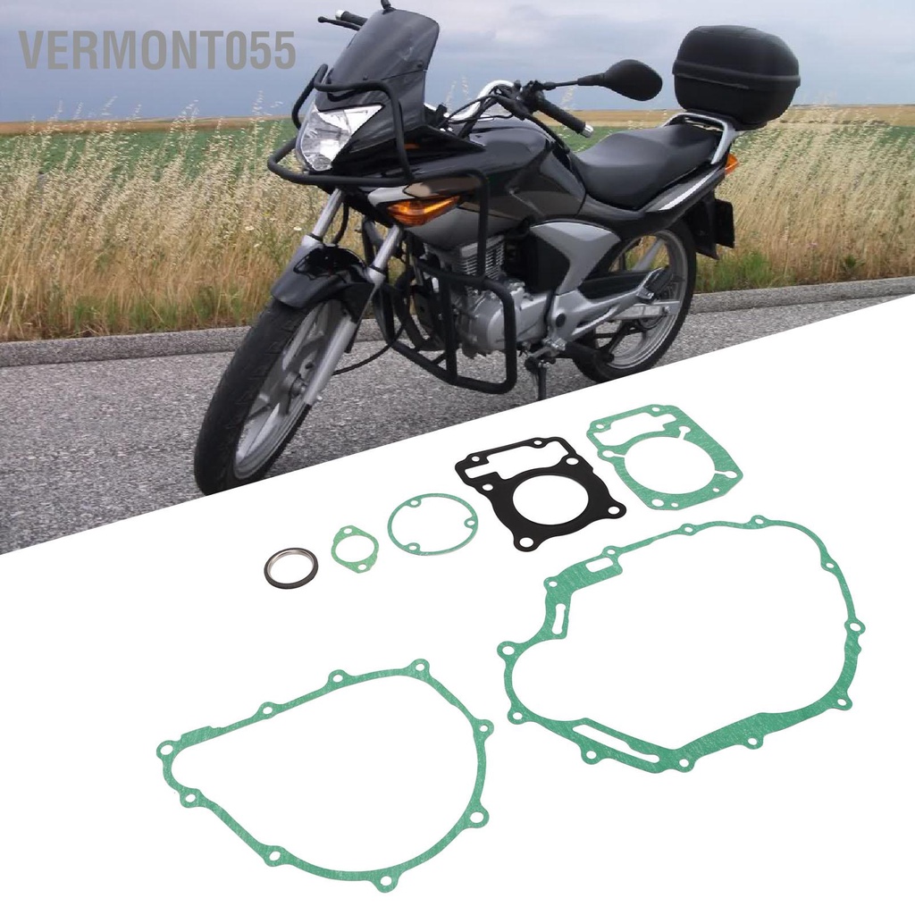 Vermont055 7 Chiếc Động Cơ Xe Máy Gioăng Chịu Nhiệt Mạnh Mẽ Hàn Chính Xác Phù Hợp Với CBF KTT 150cc CBF150 SDH150 KTT150 XR150