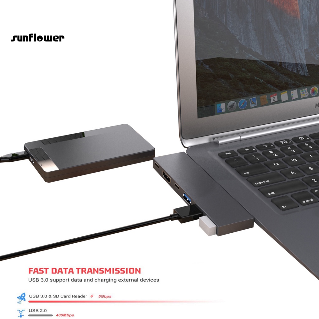 Trạm Sạc Laptop Bằng Hợp Kim Nhôm Cổng USB 3.0