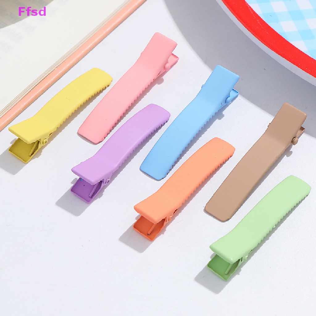 Set 10 Kẹp Tóc 4.7cm Màu Sắc Kẹo Ngọt Dành Cho Nữ