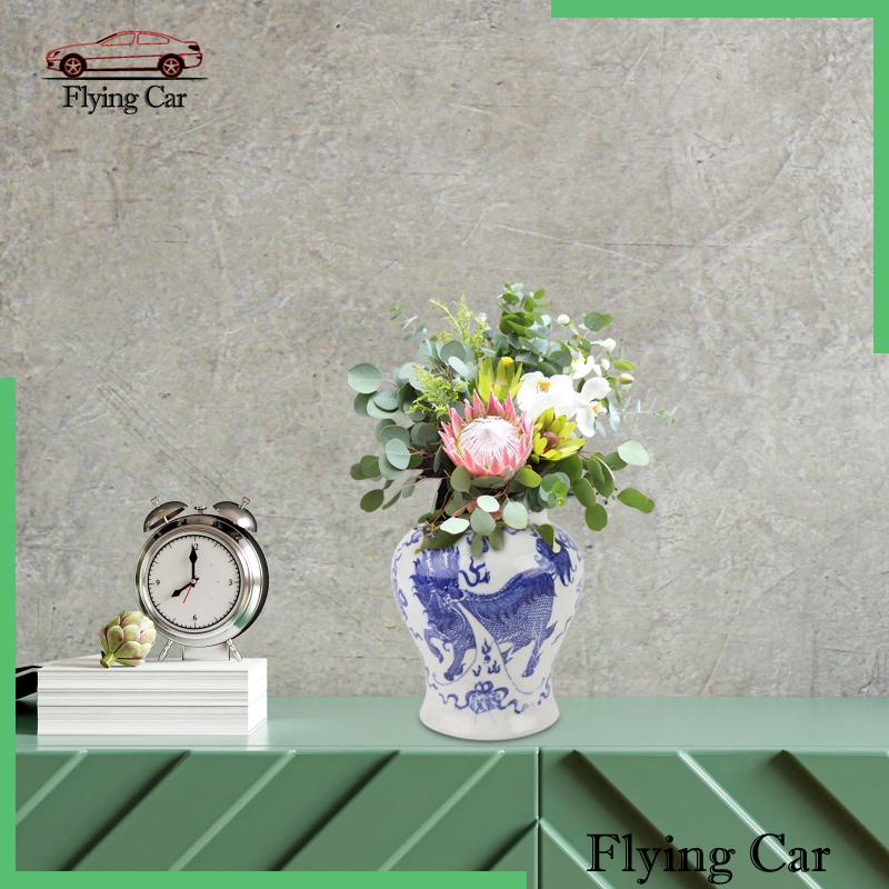 Hũ Gốm Đựng Gừng Màu Xanh Dương Và Trắng Lzdjfmy2