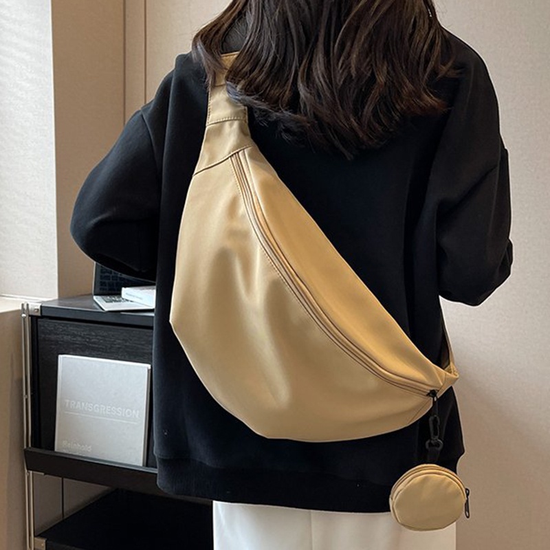 Ielgy Túi Đeo Chéo nylon Phong Cách retro Thời Trang Thường Ngày Cho Nữ