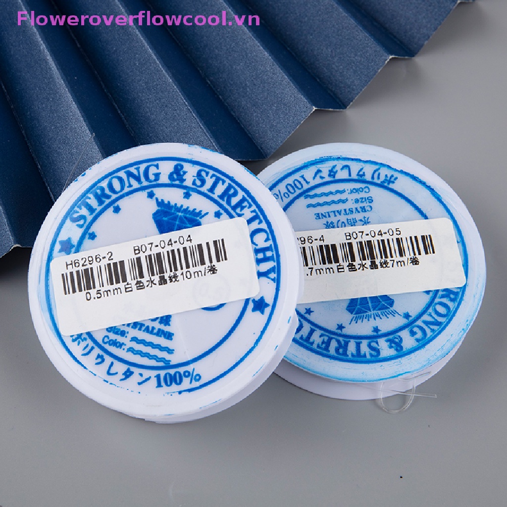 Cuộn Dây Làm Trang Sức Co Giãn Trong Suốt 0.4-1mm 12-5M DIY