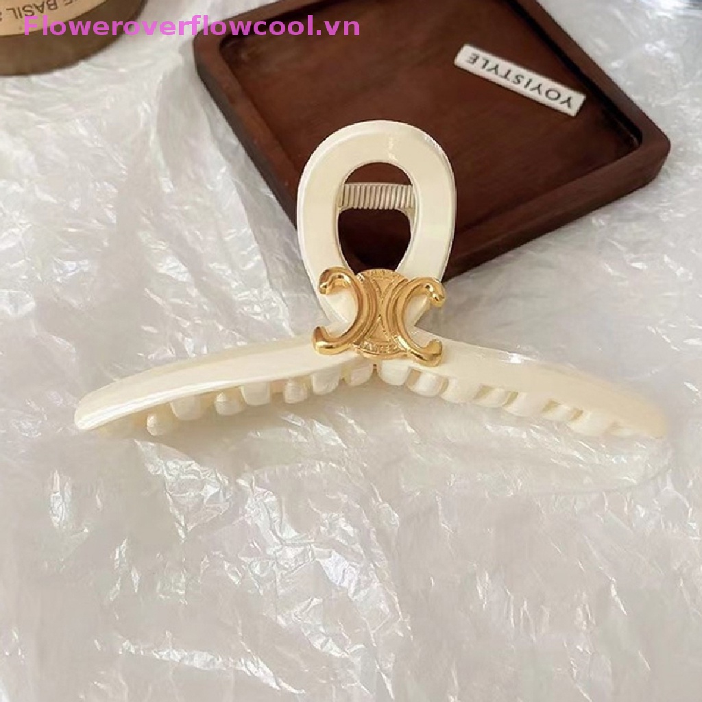 Kẹp Tóc Xoăn Hình Cá Mập Lớn Phong Cách retro Thanh Lịch Dành Cho Nữ