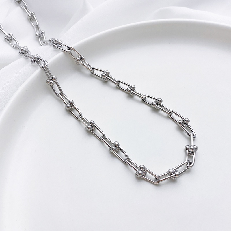 Dây Chuyền Dài 50cm Bằng Thép Titan Không Gỉ diy Phong Cách Âu Mỹ