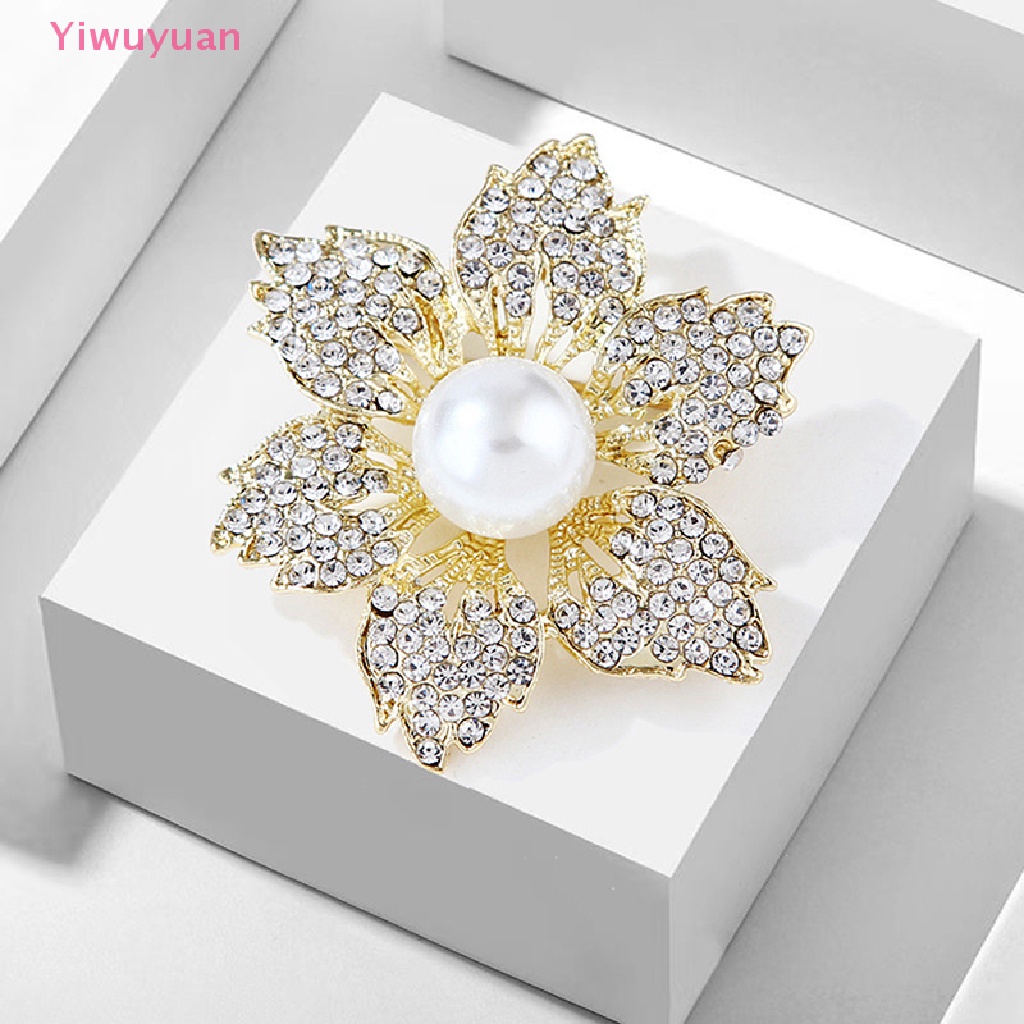Ghim Cài Áo Hình Hoa Hướng Dương Đính Ngọc Trai Nhân Tạo Thời Trang