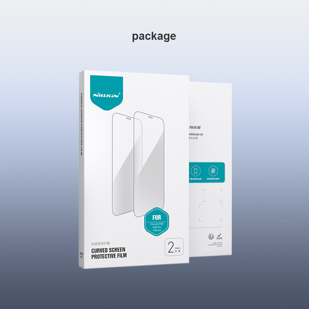 Đối với Huawei P60 Film NILLKIN 2PCS Miếng dán màn hình cho Huawei P60 Pro / P60 Art không có kính