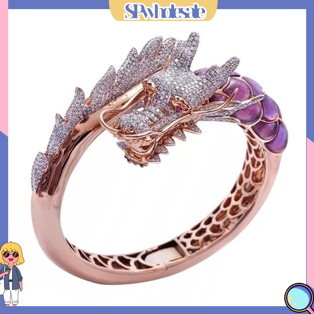 <SPwholesale> Nhẫn Hình Rồng Đính Đá Thời Trang Cho Nữ