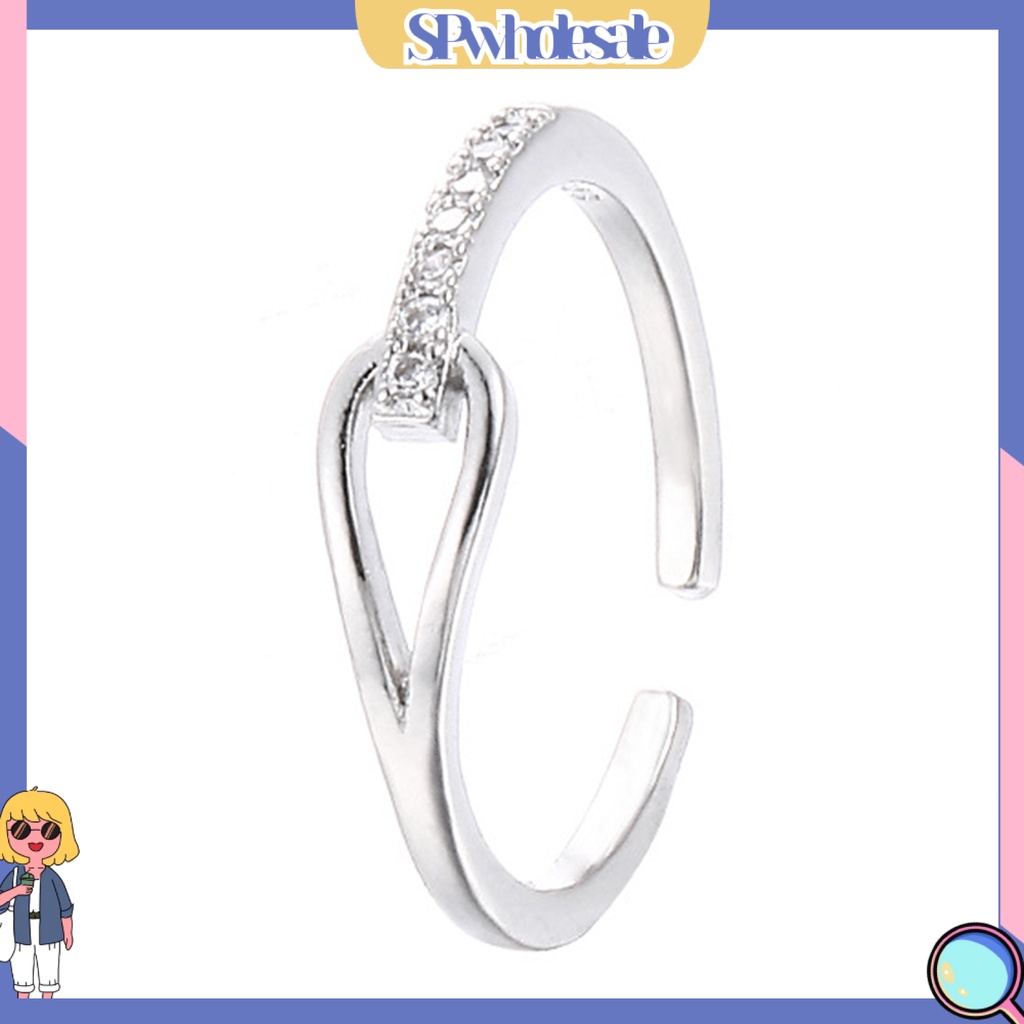 <SPwholesale> Nhẫn Đính Đá Lấp Lánh Phong Cách Nhật Hàn Cho Nữ