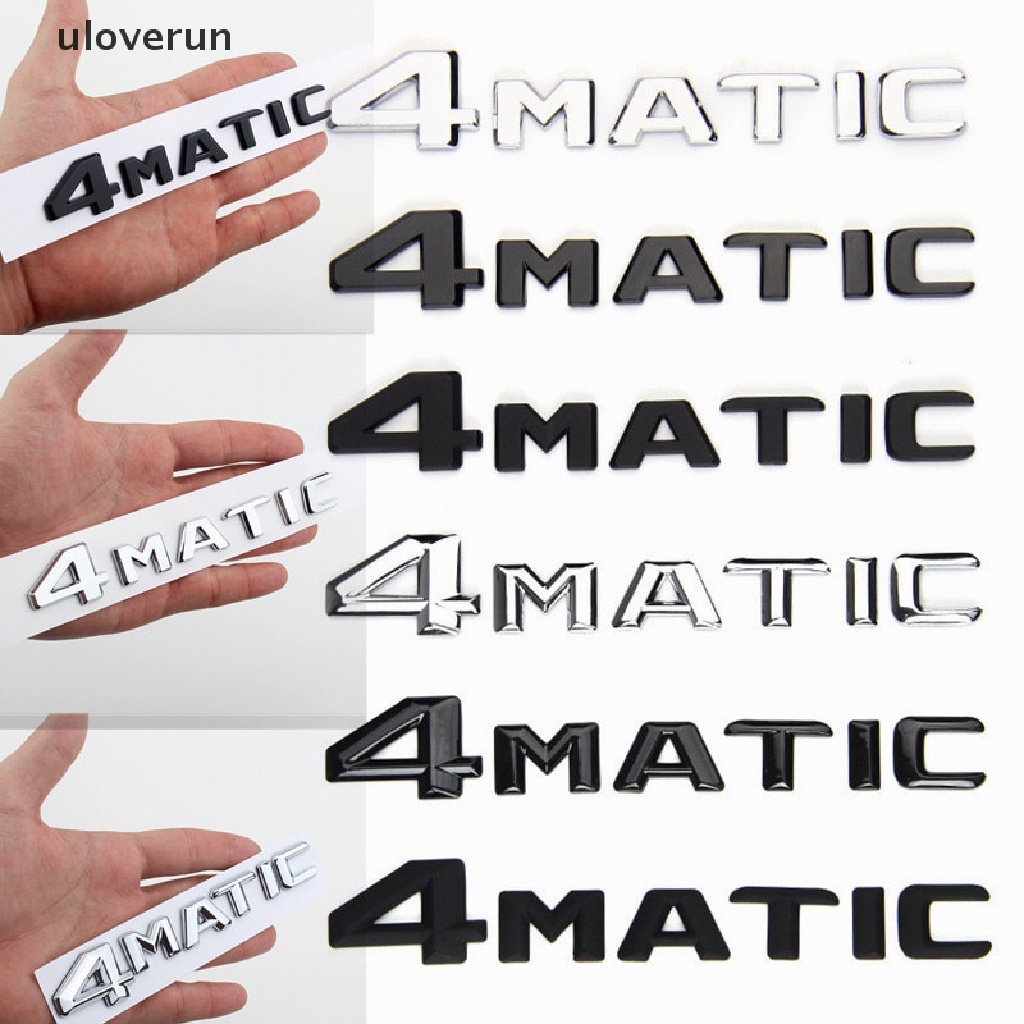 1 Bộ Miếng Dán 3D Bằng ABS In Logo Chữ Dùng Trang Trí Đuôi Xe Hơi 4MATIC