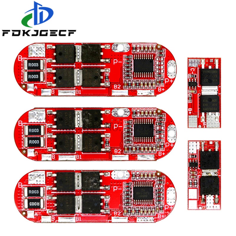Mô Đun Bảo Vệ Pin Sạc Lithium Lipo Pcm 18650 Bms 1s 2s 10a 3s 4s 5s 25a Bms 18650