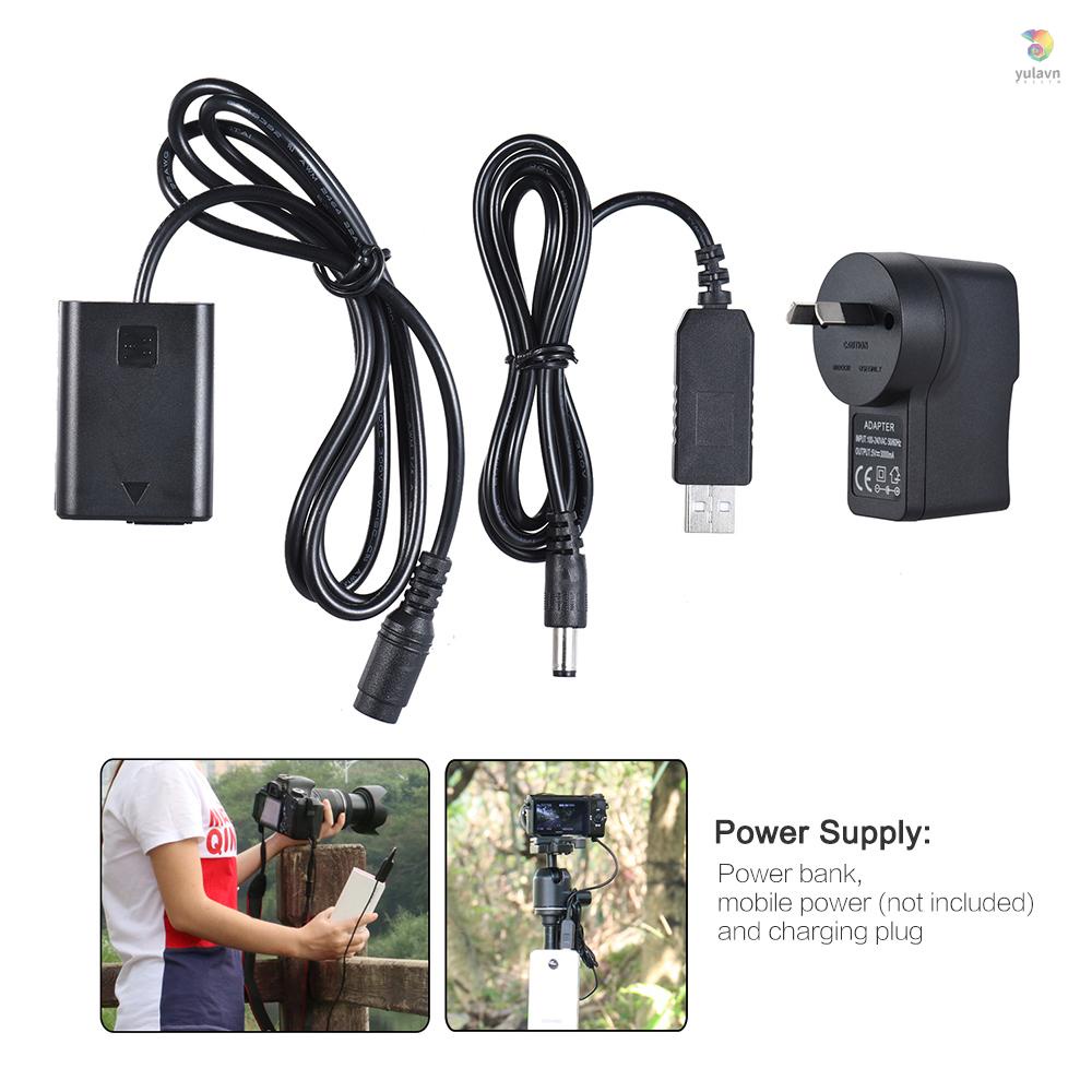 Dây Cáp Nguồn AC-PW20 Cho Andoer NP-FW50 + Pin 5V 3A AC-PW20 / NEX-3 / 5 / 6 / 7 Series A33 A37 A35 A555A7A7Ra7I A600 A30