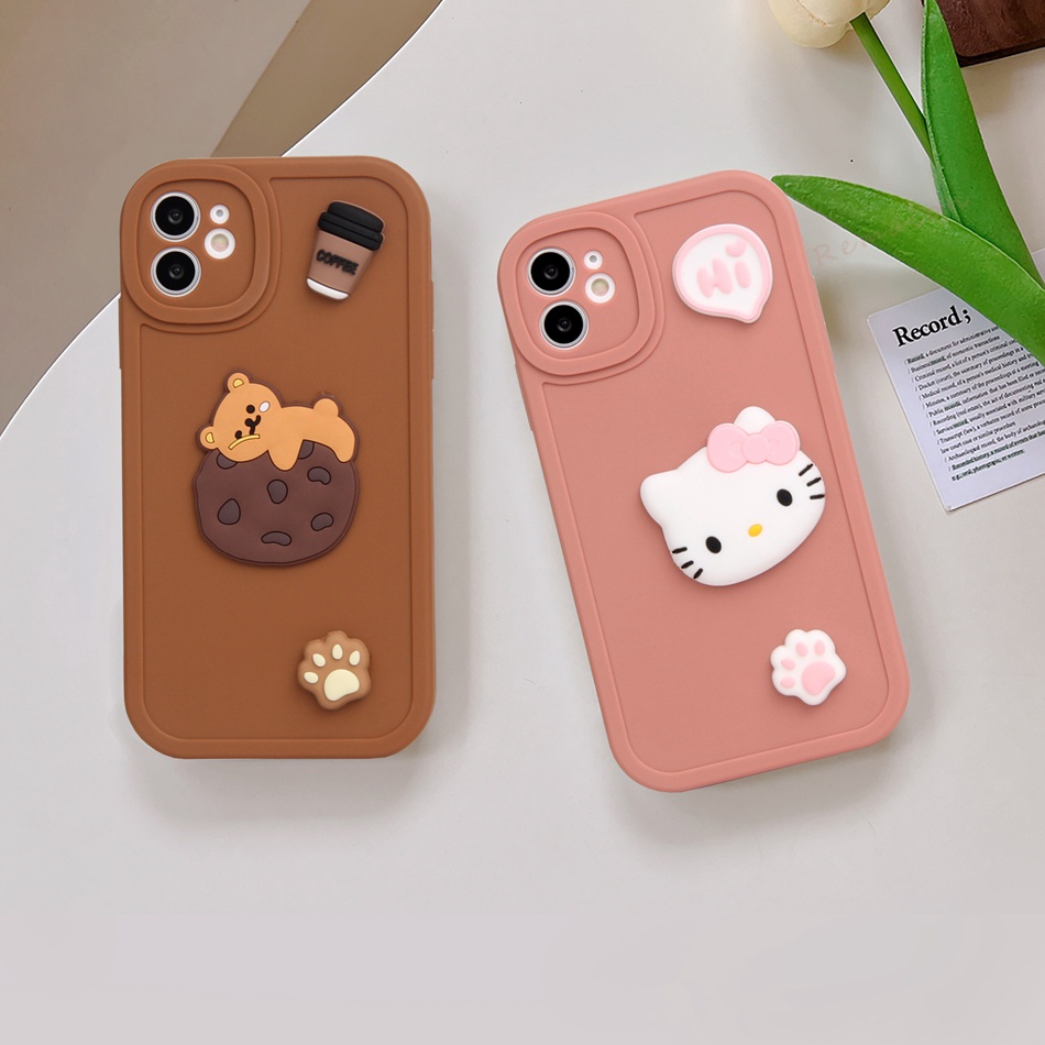 Ốp Điện Thoại Silicon Dẻo Hình Chú Chó 3D iPhone 11 12 13 14 Pro MAX Plus Mini X XR XS MAX 6 S 7 8 Plus SE 2020 11Pro 12pro 13Pro