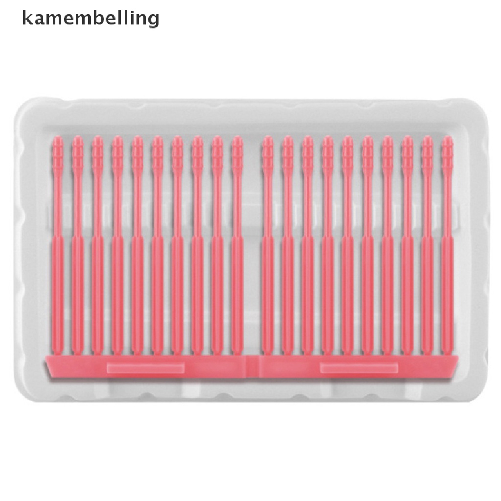 Kamembelling Set 20 Tăm Bông Dạng Xoắn Ốc Dùng Một Lần