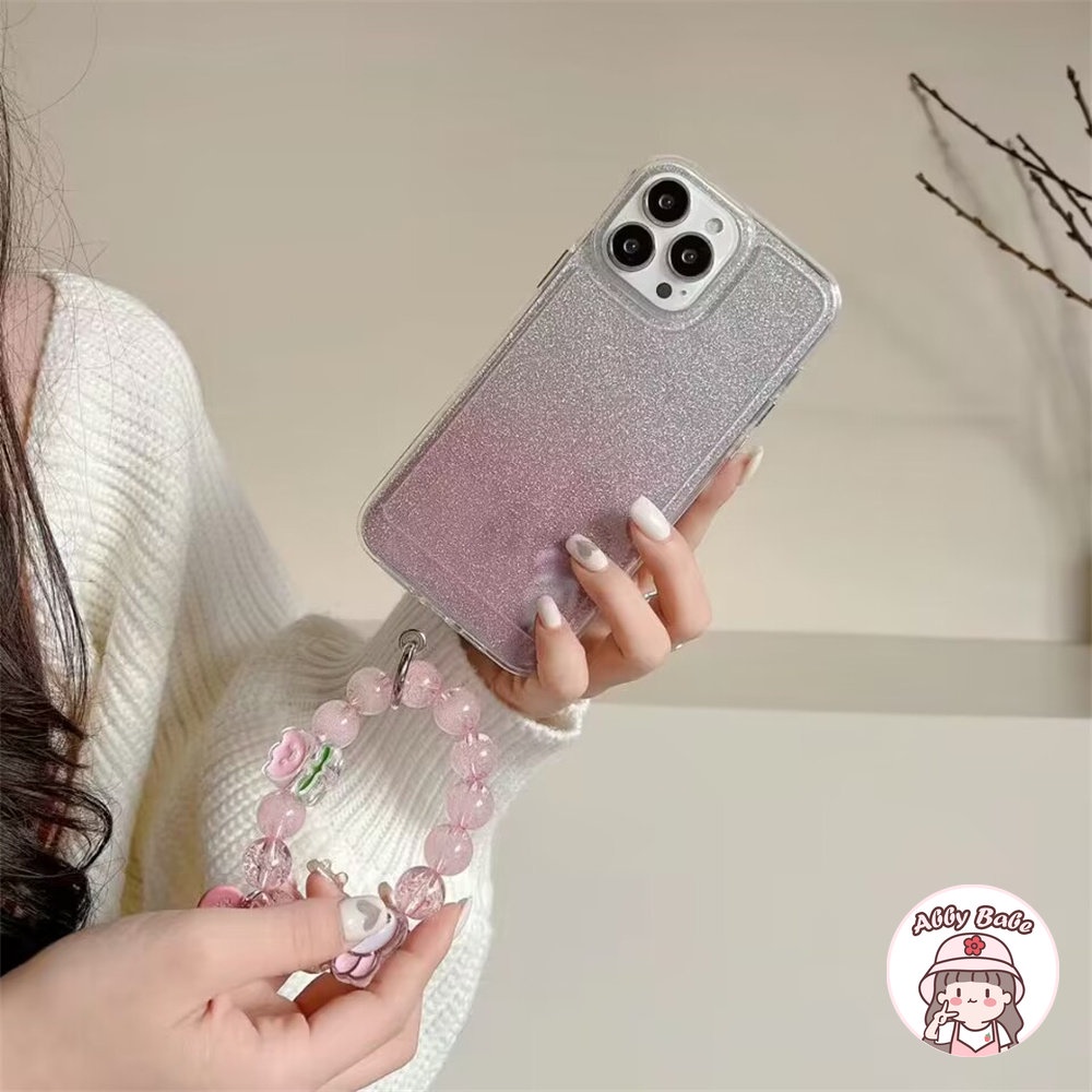 Ốp Điện Thoại TPU Mềm Chống Mồ Hôi Màu Gradient Có Vòng Tay Cho IPhone 14 Pro Max 13 12 11 Pro Max X XS Max