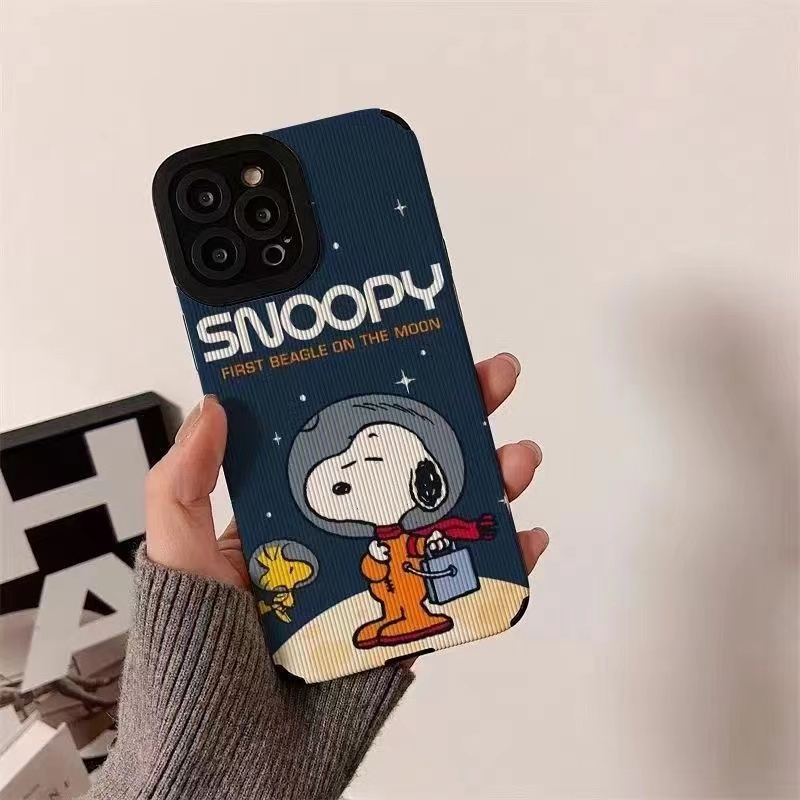 Ốp Điện Thoại Silicon TPU Mềm Chống Sốc Hình Snoopy Cho Iphone 14 Plus 13 Pro Max 12 11 X Xs Xr 8 7 Plus
