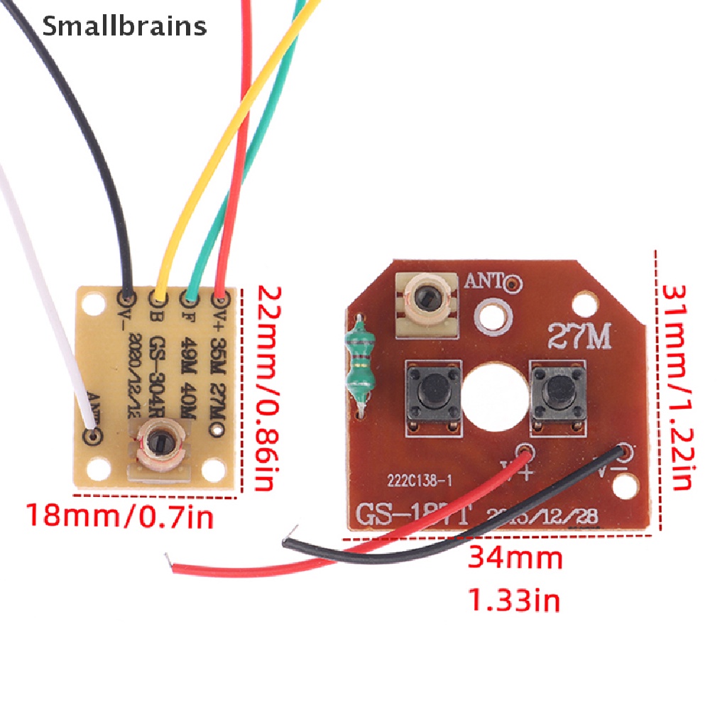 Bảng Mạch Truyền Nhận Tín Hiệu Điều Khiển Từ Xa 27M 2CH rc