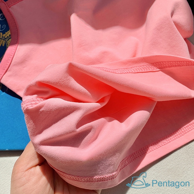 Áo Cotton Không Tay Màu Trơn Đơn Giản Thời Trang Mùa Hè Dành Cho Bé Gái