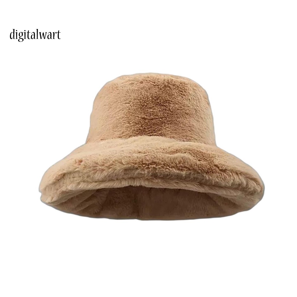 Kỹ Thuật Số| Mũ Ngư Dân Dày Dặn Màu Trơn Phủ Lông Mềm Mại Nhẹ Nhàng Giữ Ấm Mùa Đông Cho Nữ