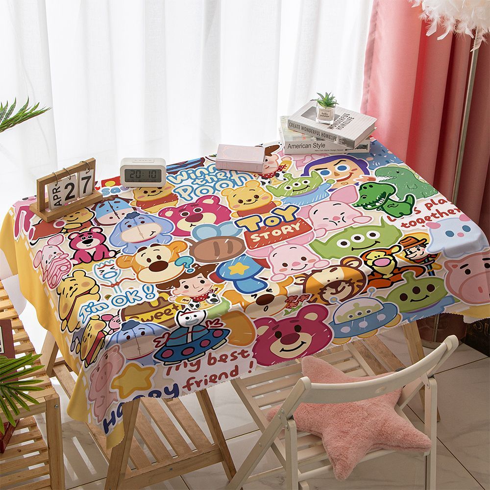 Khăn Trải Bàn Chống Thấm Nước Họa Tiết Hoạt Hình Toy Story Dễ Thương