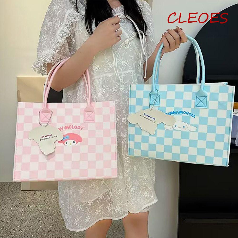 Túi Xách Tay Đựng Mỹ Phẩm / Tiền Họa Tiết Hoạt Hình Kuromi Kiểu Lolita Nhật Bản Dễ Thương Cho Nữ