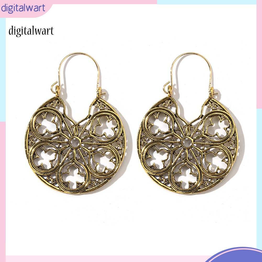 Kỹ Thuật Số| Khuyên Tai Nữ Trang Dáng Tròn Tạo Hình Độc Đáo