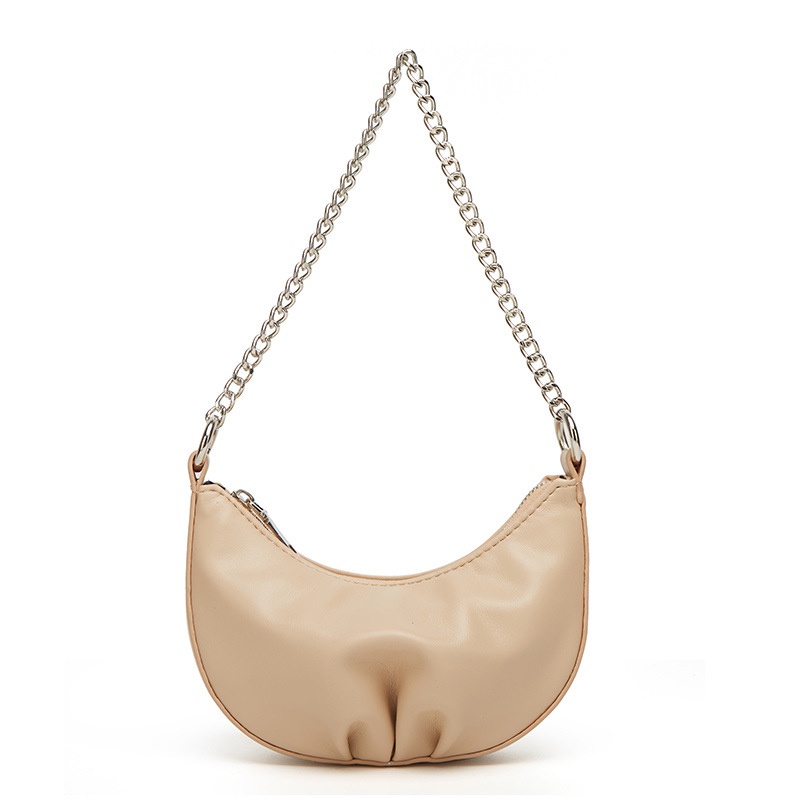 Ielgy Túi Xách Đeo Vai Phối Dây Xích Dày Gấp Gọn Đơn Giản Cao Cấp Dễ Phối Đồ Cho Nữ