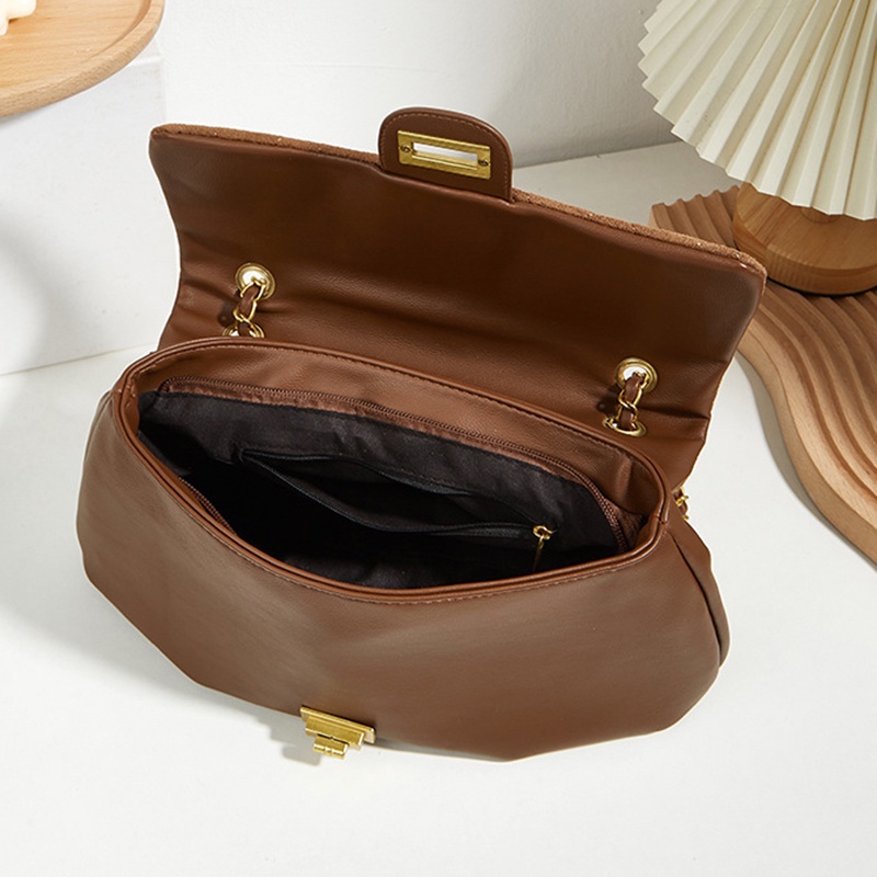 Túi Đeo Chéo Vai Bằng Da Kiểu Hình Học Thời Trang Sành Điệu Cho Nữ