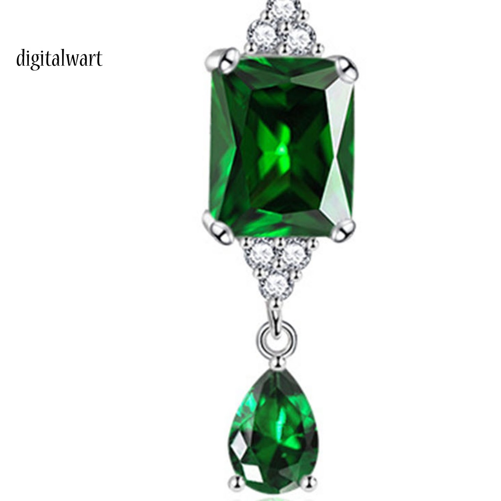 Kỹ Thuật Số| 1 Đôi Bông Tai Móc Hình Giọt Nước Đính Đá Phong Cách Vintage