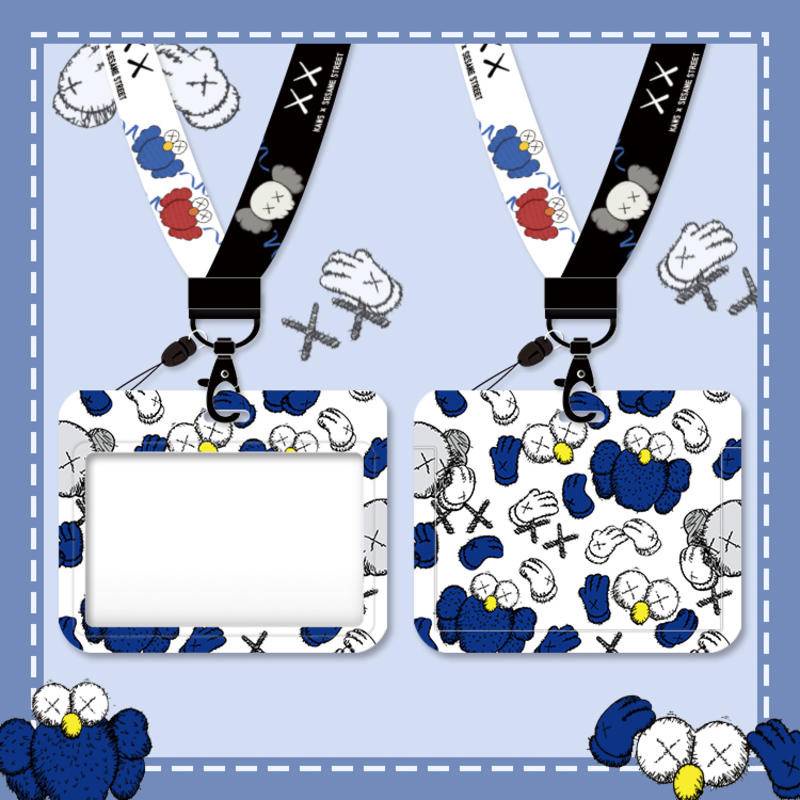 Vỏ Đựng Thẻ ID / Thẻ Sinh Viên Hình Nhân Vật Hoạt Hình Sesame Street Ngang Kèm Móc Khóa