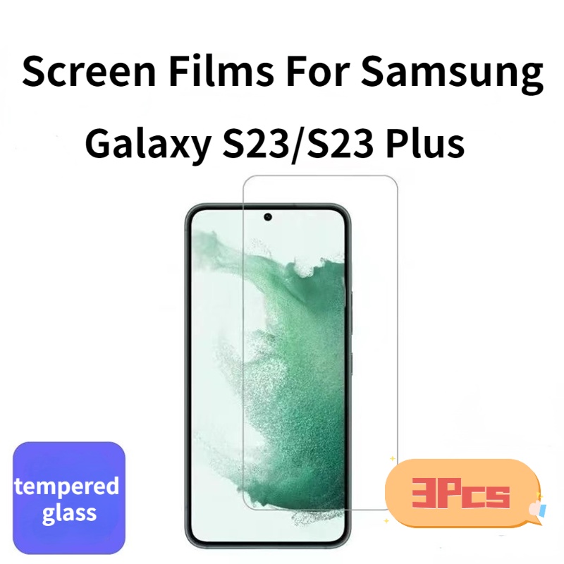 Set 3 Kính Cường Lực Bảo Vệ Màn Hình Điện Thoại Samsung Galaxy S23 / S23 Plus