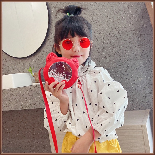 Túi Đeo Chéo Mini Họa Tiết Hoạt Hình Dễ Thương Cho Bé Gái