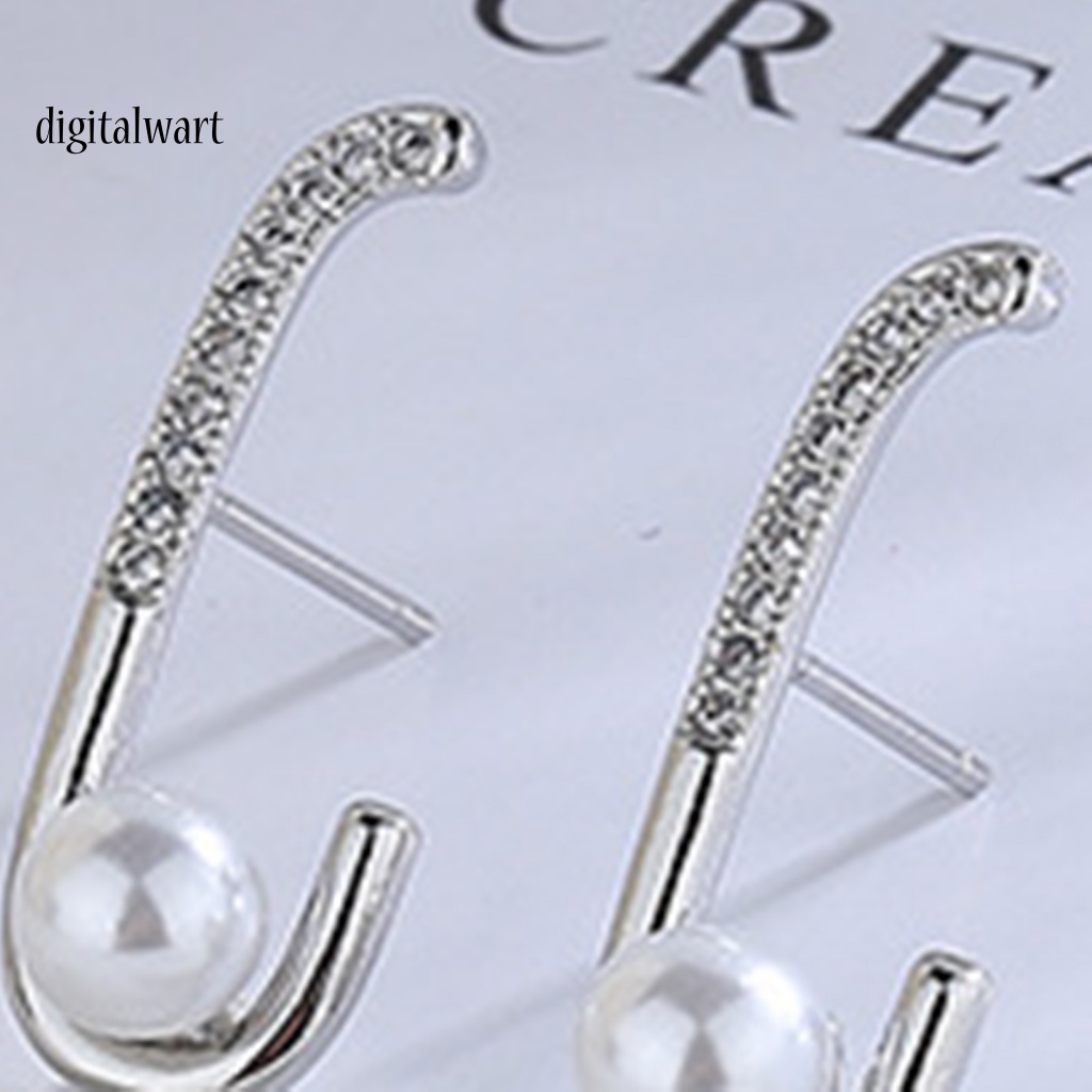 Kỹ Thuật Số| 1 Khuyên Tai Dạng Hạt Đính Ngọc Trai Giả Lấp Lánh Dùng Hàng Ngày