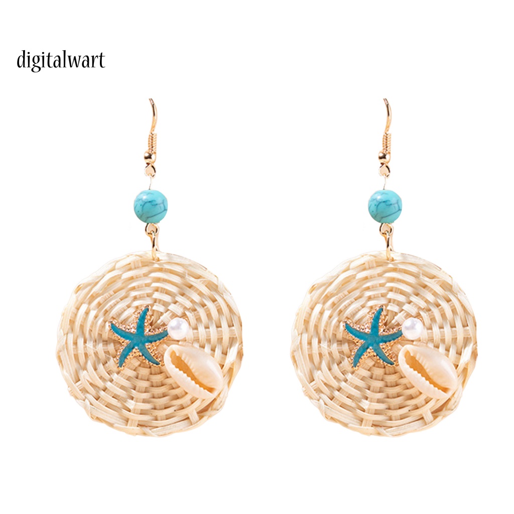 Kỹ Thuật Số| 1 Đôi Bông Tai Hình Tròn Màu Sắc Tương Phản Nhẹ Nhàng Dành Cho Nữ