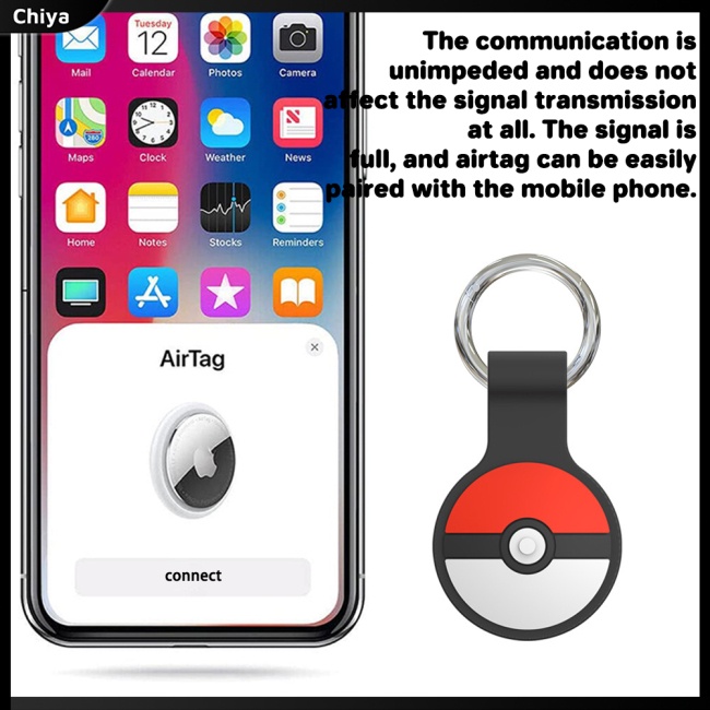 Vỏ Bảo Vệ Hộp Đựng Tai Nghe Air Tag Bằng Silicon Chống Trầy Chống Mất Thiết Kế Đơn Giản