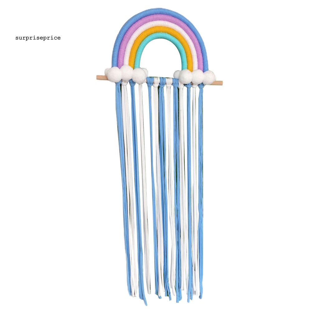 Giá Đỡ Nơ Buộc Tóc Bằng Cotton Bện Tiết Kiệm Không Gian Màu Cầu Vồng Sắp Xếp Gọn Gàng Cho Phòng Trẻ