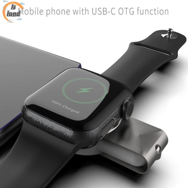 Đế Sạc Từ Tính 2 Trong 1 Giao Diện Usb A Usb C Tương Thích Với Iwatch