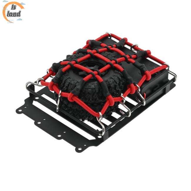 [IS] Xe Hơi Leo Núi Điều Khiển Từ Xa Jimny Nâng Cấp Lưới Nhỏ Bằng Thép Không Gỉ Có Giá Để Hành L