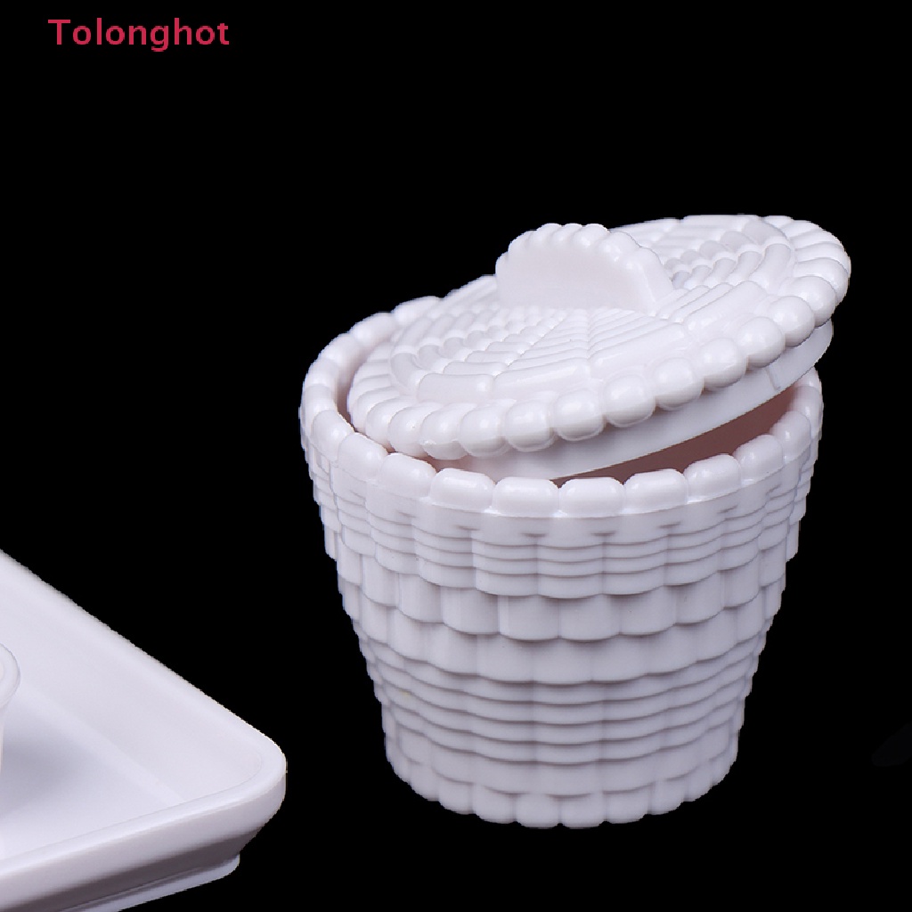 Set 6 Mô Hình Ấm Trà / Tách Cà Phê Trang Trí Nhà Búp Bê