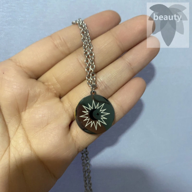 Dây Chuyền Thép Titan Mặt Đĩa Thời Trang