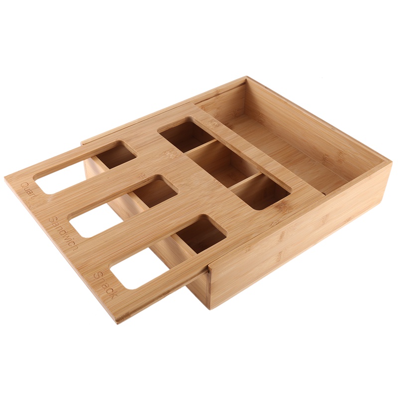 Túi Đựng Đồ Dùng Nhà Bếp Bằng Tre Có 1 Hộp 4 Ngăn