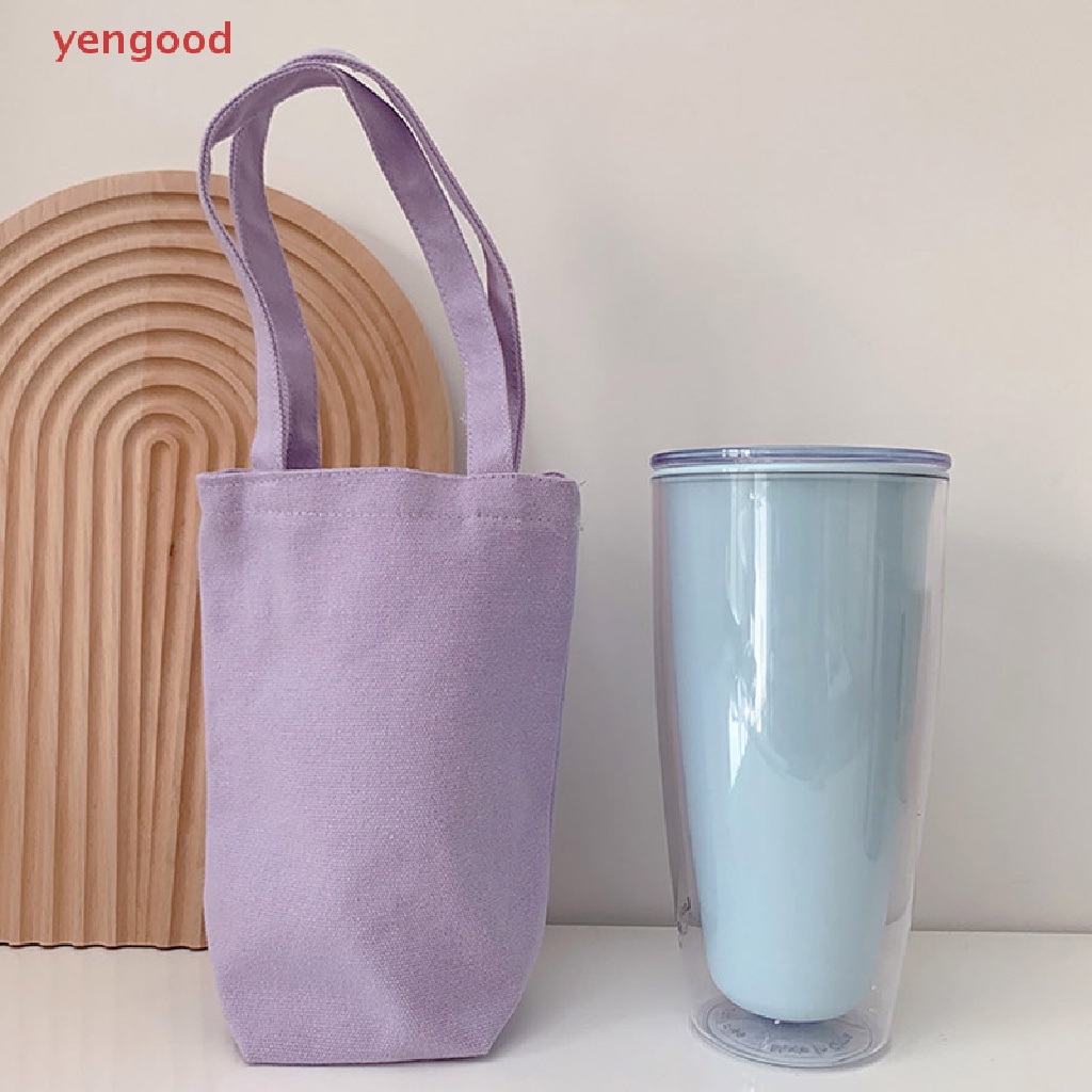 Vỏ Bọc Bình Nước Bằng Vải Bạt Có Dây Đeo Trang Điểm Tiện Lợi