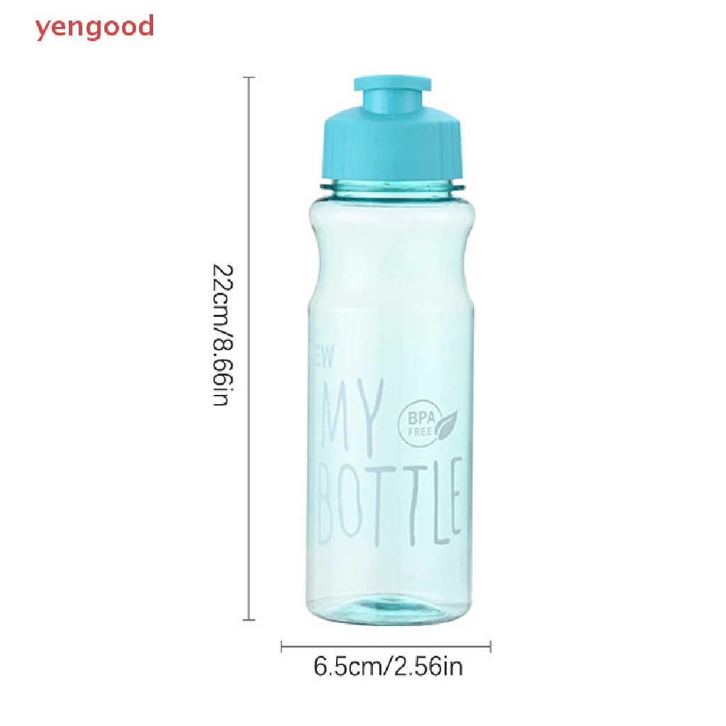 Bình Nước Thể Thao 650ml Bằng Nhựa Chống Rơi Tiện Dụng