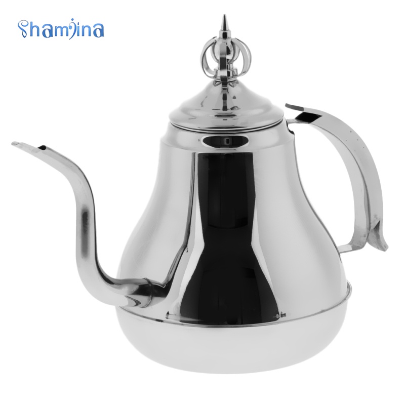 Ấm Đun Nước Bằng Thép Không Gỉ 1.2L, Ấm la tinh, ấm trà inox, ấm cà phê miệng dài, ấm trà, ấm đun nước gia đình, ấm đun sôi, ấm đun nước