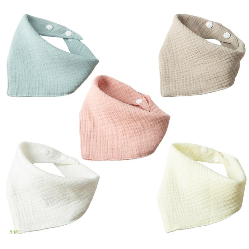 Yếm Ăn Cotton Mềm Mại Hình Tam Giác Dành Cho Bé