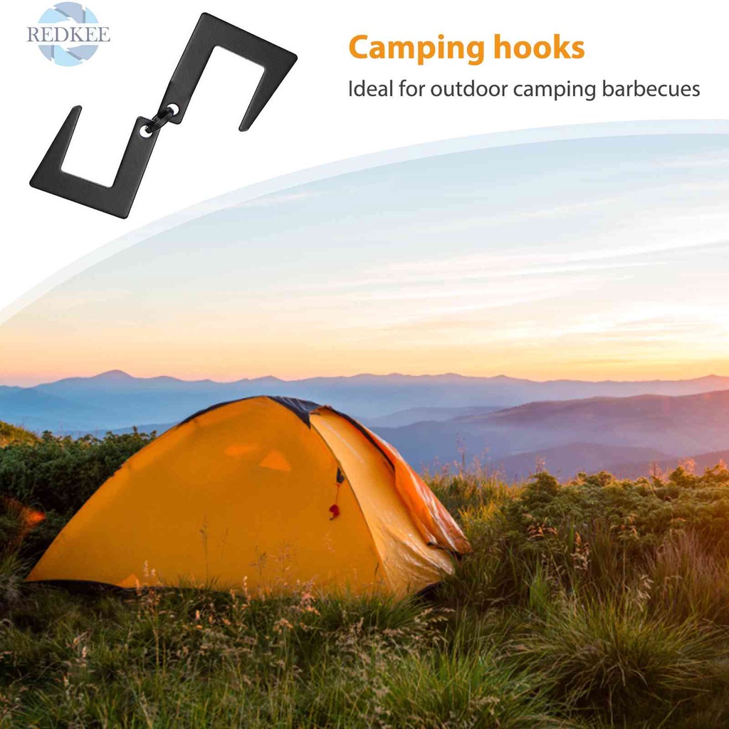 Móc Treo Đồ Hình Chữ S Bằng Kim Loại Tiện Dụng Cho Cắm Trại Leo Núi