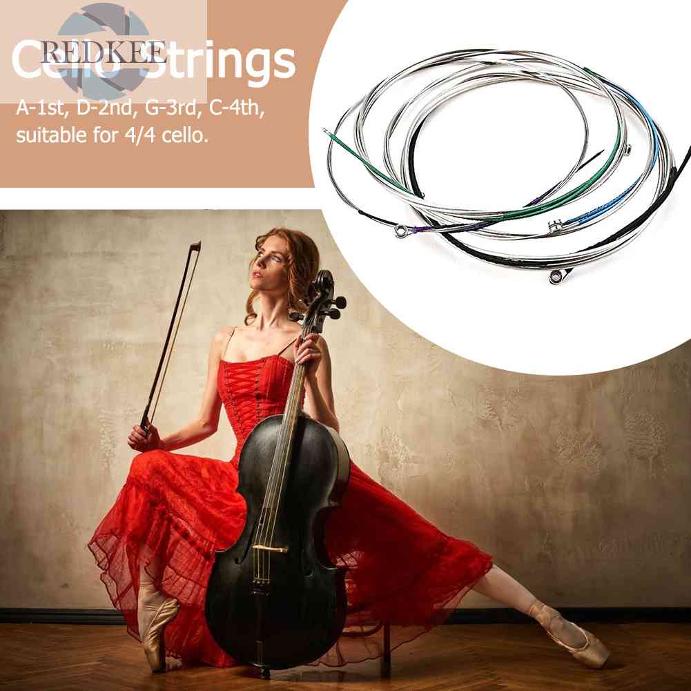 Set Dây Đàn Cello 4 / 4 &quot;Chuyên Dụng Chất Lượng Cao