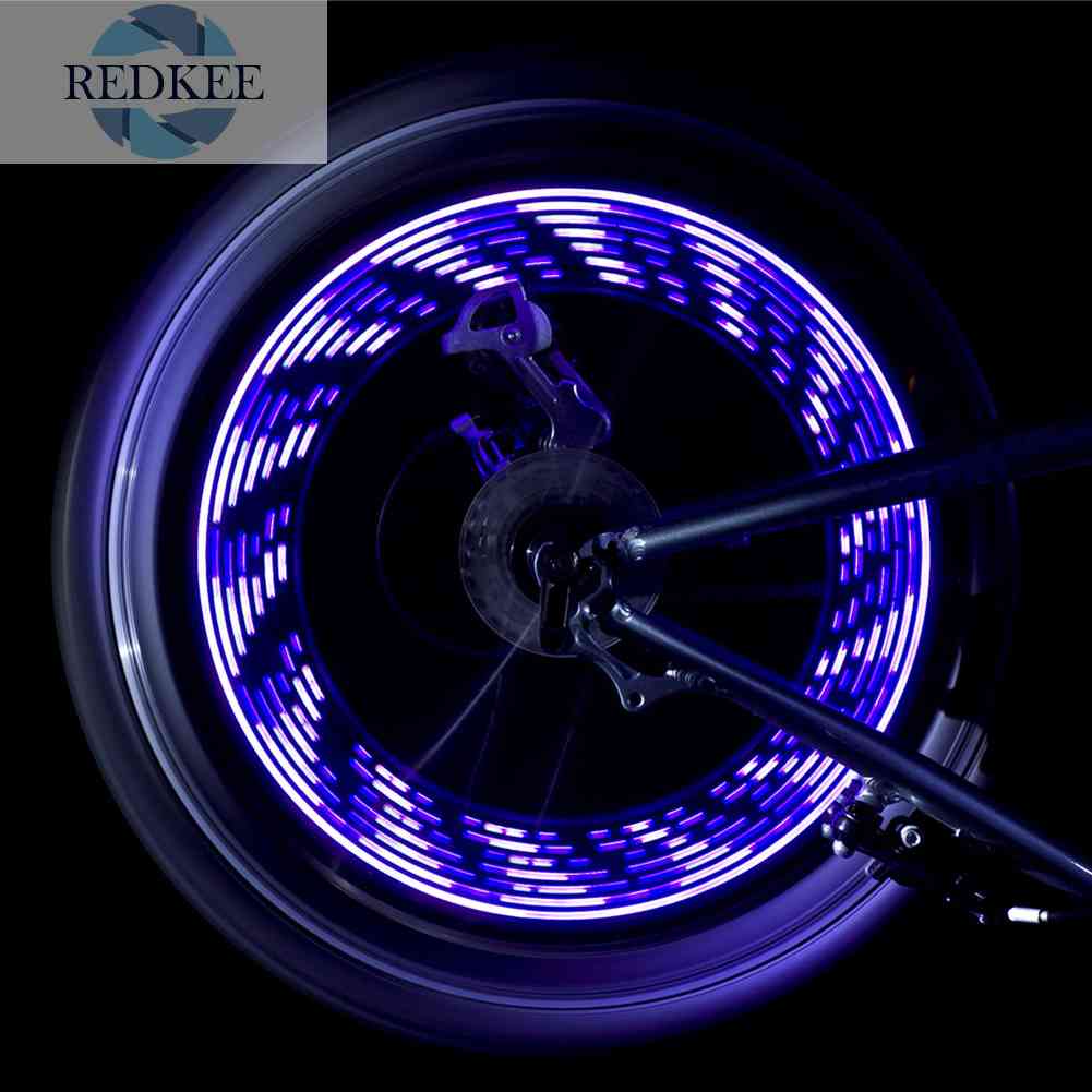 Đèn LED 14 RGB Gắn Căm Xe Đạp Leo Núi Sạc USB