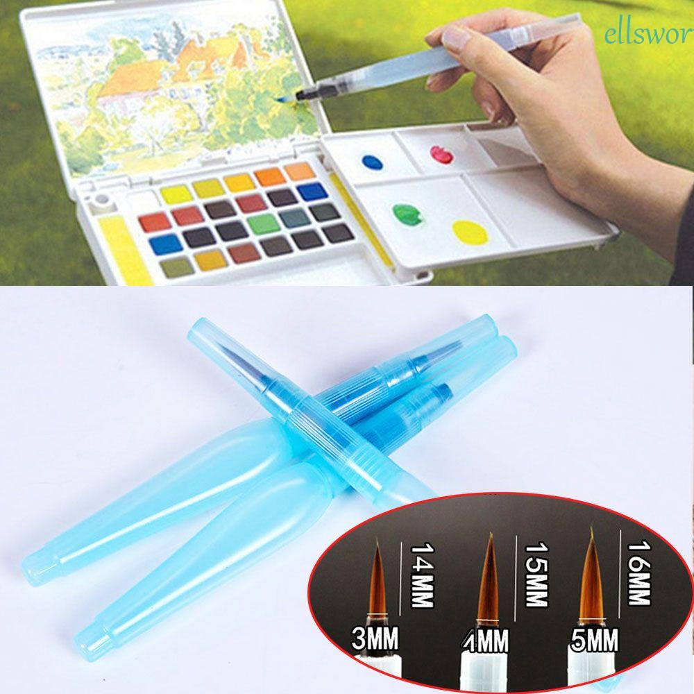 Elsworth Set 3 Bút Lông Đựng Màu Nước Vẽ Tranh Viết Thư Pháp Cỡ Lớn Nhiều Kích Thước