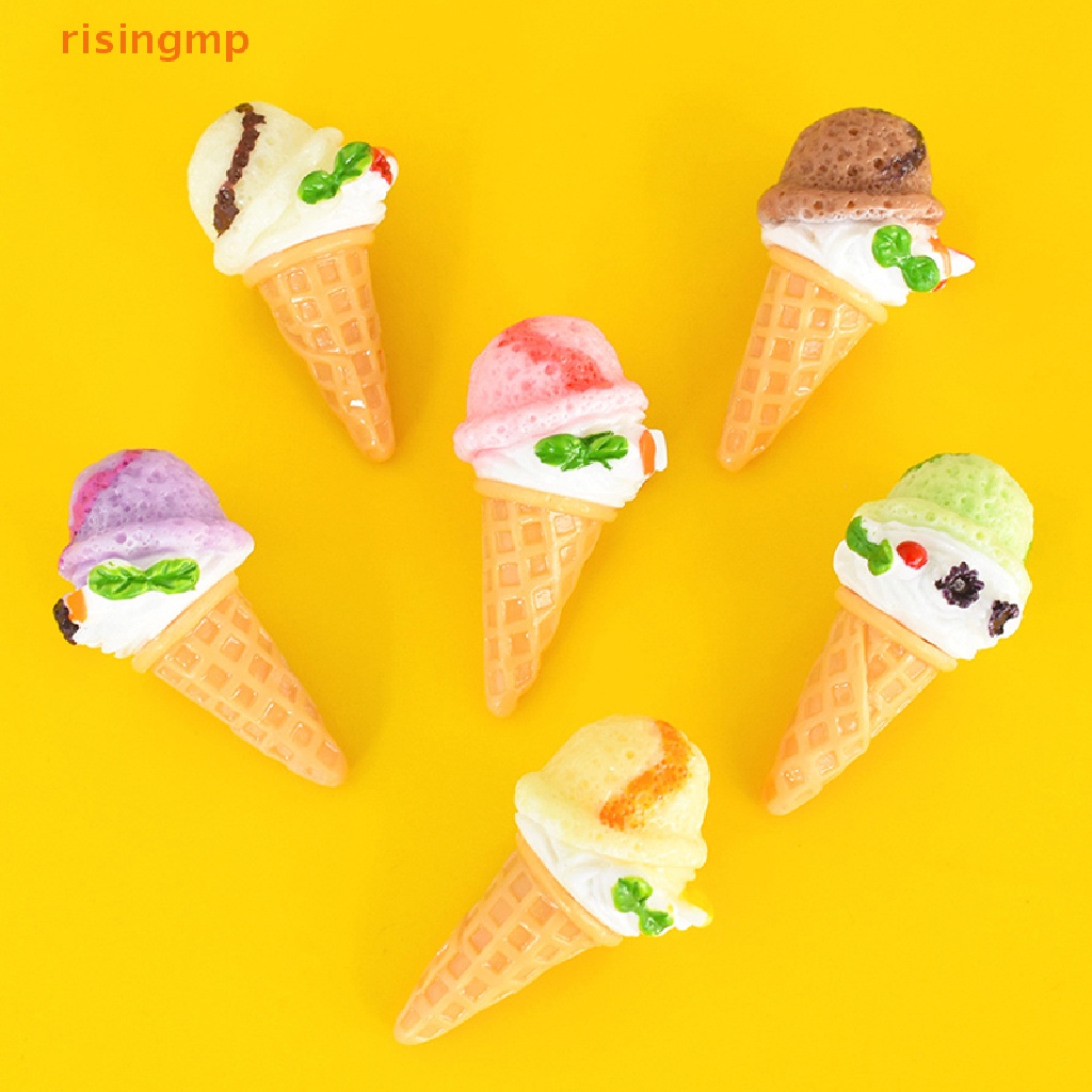 Bộ 5 Ly Kem Mini Tỉ Lệ 1: 12 Dùng Trang Trí Nhà Búp Bê